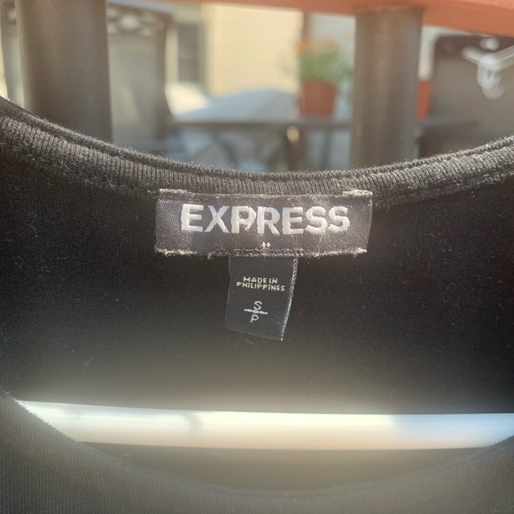 Black cut out shoulder shirt - Picture 2 of 3